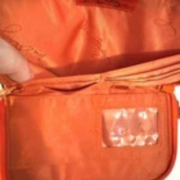 Vera Bradley Villager Tote & Wristlet Set Symphony in Hue Orange Floral Cotton - Picture 8 of 15
